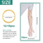 Lauwell 50 Pcs Disposable Dressing Gutting Gloves 35 Inch Shoulder Length Field Dressing Gloves Veterinary Insemination Glove (White)