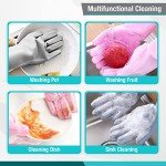 INTERPRO40 Silicone Pet Grooming & Dishwashing Gloves – Scrubber for Bathing, Kitchen, Bathroom & Car