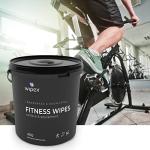 Wipex Gym Wipes Bucket Refill Roll - Plant-based Fitness Equipment Wipes, Lemongrass, Eucalyptus & Vinegar Wipes to Clean Surfaces, Yoga Mat & Gym Cleaner and Peloton Bikes, 400 Count (Pack of 2)
