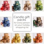 Balsam Fir Pine - Soy Candles for Home Scented - Pack of 3 x 5oz Natural Clean Non Toxic - for Fall Winter Christmas Holidays - Long Lasting Highly Scented Pet Safe - Velas Aromáticas para el Hogar