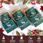 Balsam Fir Pine - Soy Candles for Home Scented - Pack of 3 x 5oz Natural Clean Non Toxic - for Fall Winter Christmas Holidays - Long Lasting Highly Scented Pet Safe - Velas Aromáticas para el Hogar