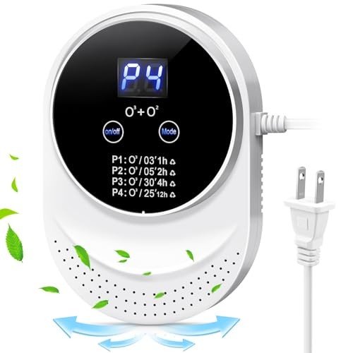 Ozone Odor Eliminator (plug-in) provides 99.99% deodorization using active oxygen