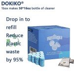 DOKIKO 100 PCS Glass Cleaner Refill Tablets,Glass Cleaner Tablets, Window Cleaner Refill Tablets, 100 Concentrated Dissolvable,1 Pack Makes 100 * 16 fl oz Cleaner Spray Effective cleaning