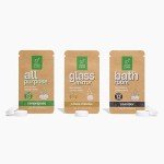 Green Llama Eco-Friendly Cleaning Refill Tablets Variety Pack - Multi-Surface, Glass & Bathroom Cleaners with Natural Essential Oils in Compostable Packaging, Biodegradable, Family & Pet Safe