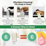 Blumix Multi-Surface Cleaning Tablet Refill Pack – 6 Essential Oil-Enhanced Tablets – Fresh Lemon Scent – Eco-Friendly, Biodegradable, All-Purpose Cleaner