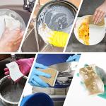 KICKLEEN 9 Pack Biodegradable Natural Kitchen Sponge - Compostable Cellulose and Coconut Walnut Scrubber Sponge - Eco Friendly Sustainable Sponges for Dishes