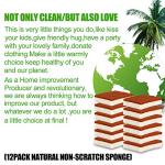 Natural Plant Based Scrub Sponge 12 Pack, Palm Fiber Scrubbing Sponge with Non Scratch Biodegradable Compostable Sponges,Long Lasting No Smell Dishwashing Kitchen Scrubber