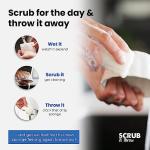 Scrub & Throw Scrub Sponges (30-Pack), Eco-Friendly, All-Purpose Household Natural Loofah Sponges, for Dishes, Cleaning, Biodegradable, Non-Scratch