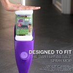 Bona Multi-Surface Floor Cleaner Bottle for use with Swiffer WETJET Spray Mop, Stone Tile Laminate and Vinyl LVT/LVP, Lemon Mint Scent, makes 64 Fl Oz - Includes Filled Bottle + Concentrate Refill