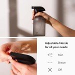 KIVY Glass Spray Bottles for Cleaning [INCL. LABELS] - Glass Spray Cleaning Bottles - Glass Spray Bottle for Cleaning, Plants & Hair - Glass Bottle Sprayer Reusable Refillable Spray Bottles (2x 16oz)