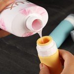 Gemice Travel Bottles for Toiletries, Tsa Approved, Travel Size Containers, BPA Free Leak Proof Tubs Refillable Liquid Accessories for Cometic Shampoo and Lotion Soap