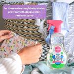 Stain Remover Spray by Dapple Baby, Fragrance Free, 16.9 Fl Oz Spray Bottle - Plant-Based & Hypoallergenic - Baby Laundry Stain Remover for Clothes & Cloth Diapers