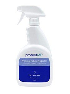 protectME Fabric Protector and Stain Resistant Spray - Upholstery Fabric Spray for Stain Guard for Carpet, Shoes, Couch, Sofa - Non Toxic Water Based Furniture Protector - 25.4 Fl. Oz.