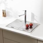 Ximasim Over the Sink Cutting Board, Stainless Steel Over Sink Cutting Board, RV Sink Cover for Counter Space, Expandable Dish Drain Board, Kitchen Gadgets, 15.75" x 12.8"