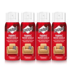 Scotchgard Fabric Water Shield, Water Repellent Spray for Clothing and Household Upholstery Items, Long-Lasting Water Repellent, Four 10 Oz (Pack of 4)