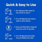Plink Garbage Disposal Cleaner, Freshener & Odor Removing Balls, Easy to Use, Fresh Lemon Scent, 40 Count (PLM40N)