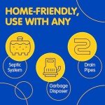Plink Garbage Disposal Cleaner, Freshener & Odor Removing Balls, Easy to Use, Fresh Lemon Scent, 40 Count (PLM40N)