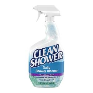 Clean Shower, Daily Shower Cleaner - No Scrub Bundle Pack [32oz. Spray Bottle & 60oz. Refill Bottle]