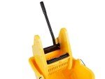 Amazon Basics Rectangular Mop Bucket and Down Press Wringer Combo, 35-Quart, Yellow (Previously AmazonCommercial brand)