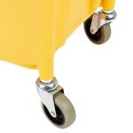 Amazon Basics Rectangular Mop Bucket and Down Press Wringer Combo, 35-Quart, Yellow (Previously AmazonCommercial brand)