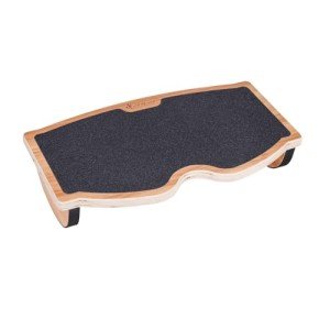 StrongTek Ergonomic Wood Foot Rest for Enhanced Circulation & Comfort, 350lbs Capacity, Rocker Balance Board for Standing Desks, Non-Slip, No Assembly, 18" Wide - Ideal for Office/HOM