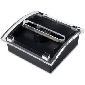 Post-it Pop-up Notes Dispenser, 3 in x 3 in, Black Base Clear Top, 6-Pack