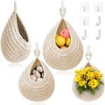 Boho Hanging Fruit Baskets - 3 Pack Set