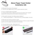 SEROPY Magnetic Paper Towel Holder for Fridge & Bathroom