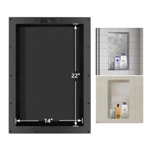 Large Water-Proof Shower Niche Shelf Insert
