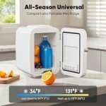 DUMOS Retro Mini Fridge - Cooler & Warmer