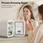 DUMOS Retro Mini Fridge - Cooler & Warmer