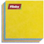 Flinka 6 Pack Cleaning Cloths - Large (16 in. x 15 in.) Reusable Cleaning Cloth - Washable Paper Towels - Eco Friendly Viscose Cloths - Assorted Variety of Colors