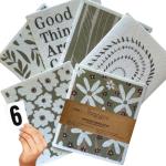 SOONSOO Swedish Dishcloths 6Pack Absorbent Eco-Friendly Reusable Cleaning Cloths for Kitchen - Multi-Purpose Machine Washable, Compostable, Quick Drying Zero Waste Cellulose Kitchen Cloths (Green)