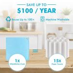 Easy Clean Streak Free Glass Cleaning Miracle Microfiber Cleaning Cloth for Kitchen,Counter,Window,Mirror Lint Free Dish Drying Cloths Glass Polishing Rag,All-Purpose,Reusable,Nanoscale Pack of 6