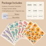 Eulnars Swedish Dishcloths for Kitchen, 8 Pack Flower Reusable Paper Towels Washable, Non-Scratch Swedish Kitchen Towels, Super Absorbent Cellulose Dish Cloths, Eco Friendly Gifts