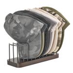 Mkono Hat Organizer for Baseball Caps, Set of 1 Hat Holder for 10 Baseball Caps, Tabletop Hat Rack Stand Hat Storage Display Baseball Cap Organizer for Desk Closet Shelf Dresser