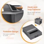 Lifewit 7 Compartments Hat Organizer for Baseball Caps, 1 Pack Hat Rack Hanging Storage Organizer, Non-Woven Fabric Display Shelf Holds Up to 40 Hats, Cap Holder Hanger for Closet, Bedroom, Grey