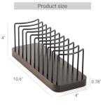 Mkono Hat Organizer for Baseball Caps, Set of 1 Hat Holder for 10 Baseball Caps, Tabletop Hat Rack Stand Hat Storage Display Baseball Cap Organizer for Desk Closet Shelf Dresser