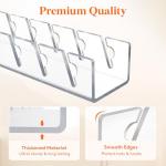 Lifewit 3 Pack Hat Organizer for Baseball Caps, Hat Storage Rack for 21 Ball Caps, Hat Stand Shelf for Trucker Hat and Golf Cap in Closet, Bedroom, Dresser, Clear