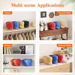 Lifewit 3 Pack Hat Organizer for Baseball Caps, Hat Storage Rack for 21 Ball Caps, Hat Stand Shelf for Trucker Hat and Golf Cap in Closet, Bedroom, Dresser, Clear