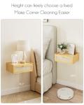 AEPOALUA Floating Nightstand,Wall Mounted Night Stand with Drawer,Small Floating Shelves,Floating Wood Bedside Table for Bedroom、Living Room、Bathroom