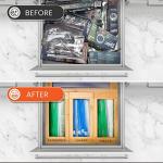 mHomeAid Bag Storage Organizer - Bamboo Food Plastic Baggie Holder, Dispenser, and Container for Kitchen Drawer - Fits Ziplock and Ziploc Gallon, Quart, Sandwich & Snack Sized Slider Bags (Bamboo)