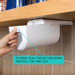 ELYPRO Dispenser for Ziplock Bags size Quart, Sandwich, and Snack Bags | Under-Cabinet or Shelf Mount | Easy Front-Access Bag Dispensing | Kitchen Organization and Storage Solution