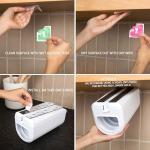 ELYPRO Dispenser for Ziplock Bags size Quart, Sandwich, and Snack Bags | Under-Cabinet or Shelf Mount | Easy Front-Access Bag Dispensing | Kitchen Organization and Storage Solution