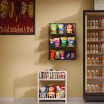 3 Tier Large Snack Organizer for Pantry Organization with Remove Divider Stackable Wall Mount Candy Chip Display Office Snack Bar Rack Storage Bin Caddy Holder Dispenser Countertop