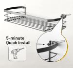 KIMBORA Metal Hat Rack for Wall, Organizer Holds 22 Baseball Caps, Wall Mounted Storage Shelves Fits All Caps, 2 Packs Holder Display, Black