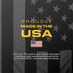 CX Black & Yellow®, 4-Tier Heavy Duty Plastic Storage Shelving Unit, 200lbs/shelf (55”H x 48”W x 20”D), for Indoor/Outdoor Organization, Modular Rack