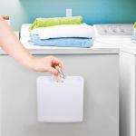 Picowe Magnetic Laundry Storage, Large Lint Holder Bin, Space-Saving Trash Container Hanging on Dryer, Washer or Wall Mount (Gray White)