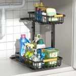 Merrylun Under Sink Organizers, 2 Pack with Drawers