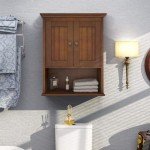 Rustic Wood Wall Cabinet with Adjustable Shelf